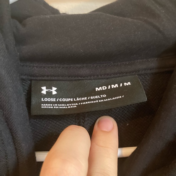 Under Armor Women’s Sweatshirt Black Medium - Picture 7 of 8